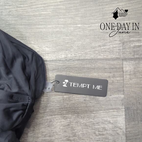 Tempt Me High Neck Mesh One Piece Swimsuit Size M - Picture 4 of 7